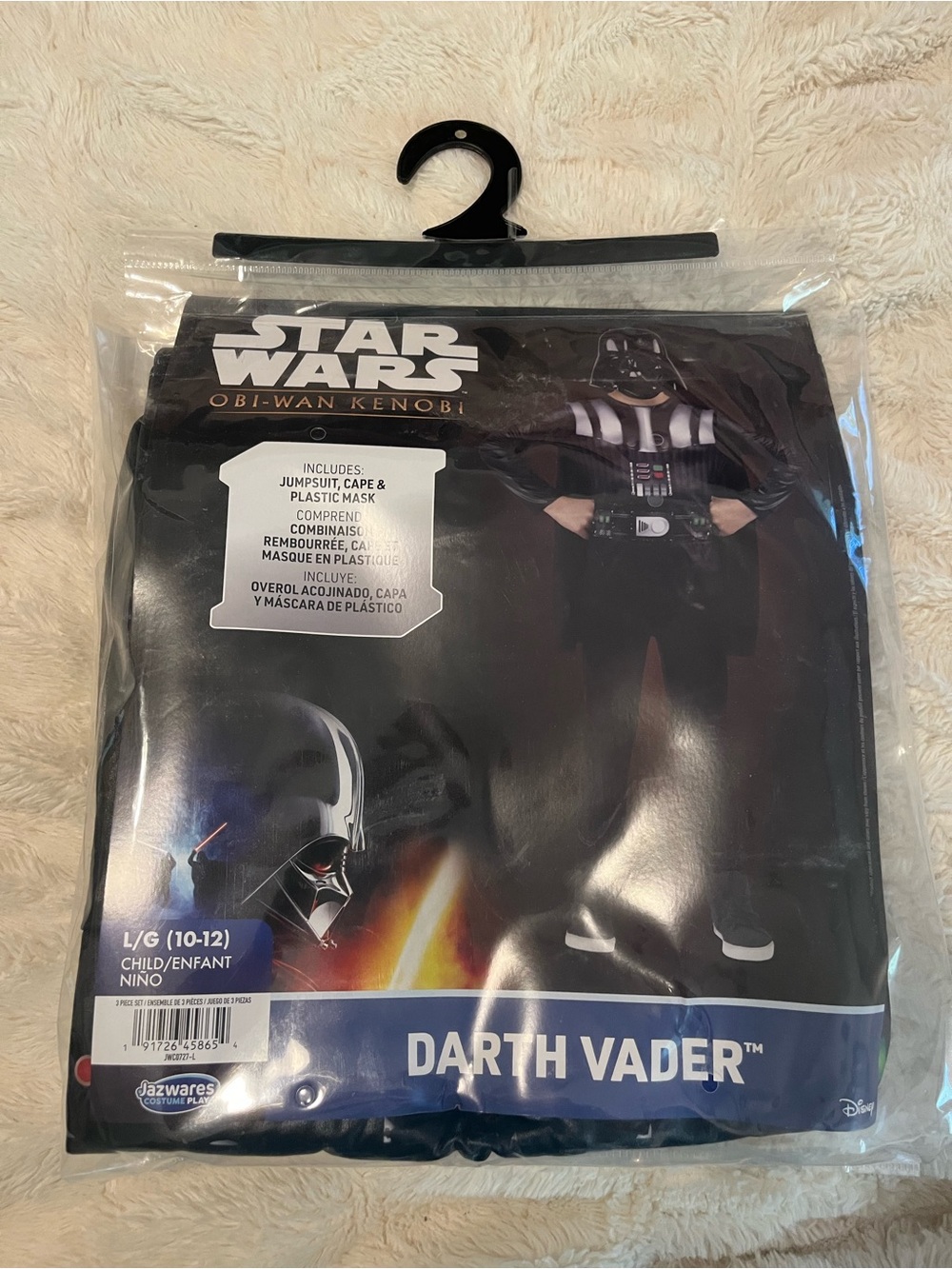 NWT Disney Jazwares Star Wars Darth Vader Costume with Mask Boys Large (10-12) - Picture 2 of 3